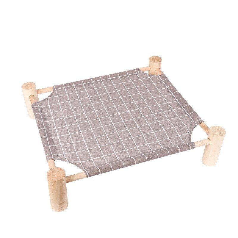 Cat Camp Bed - Coffee Strips Style