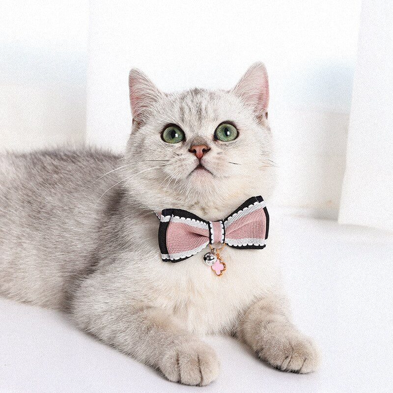 Cat Collar Bowknot - Pink